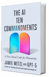 3D AI Ten Commandments book cover Jamie Metzl AI ethics